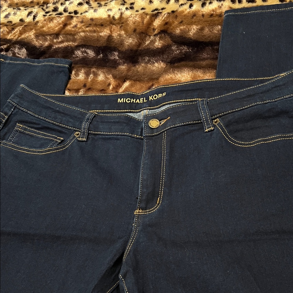 Michael Kors Dark Blue Women's Jeans - Picture 4 of 6